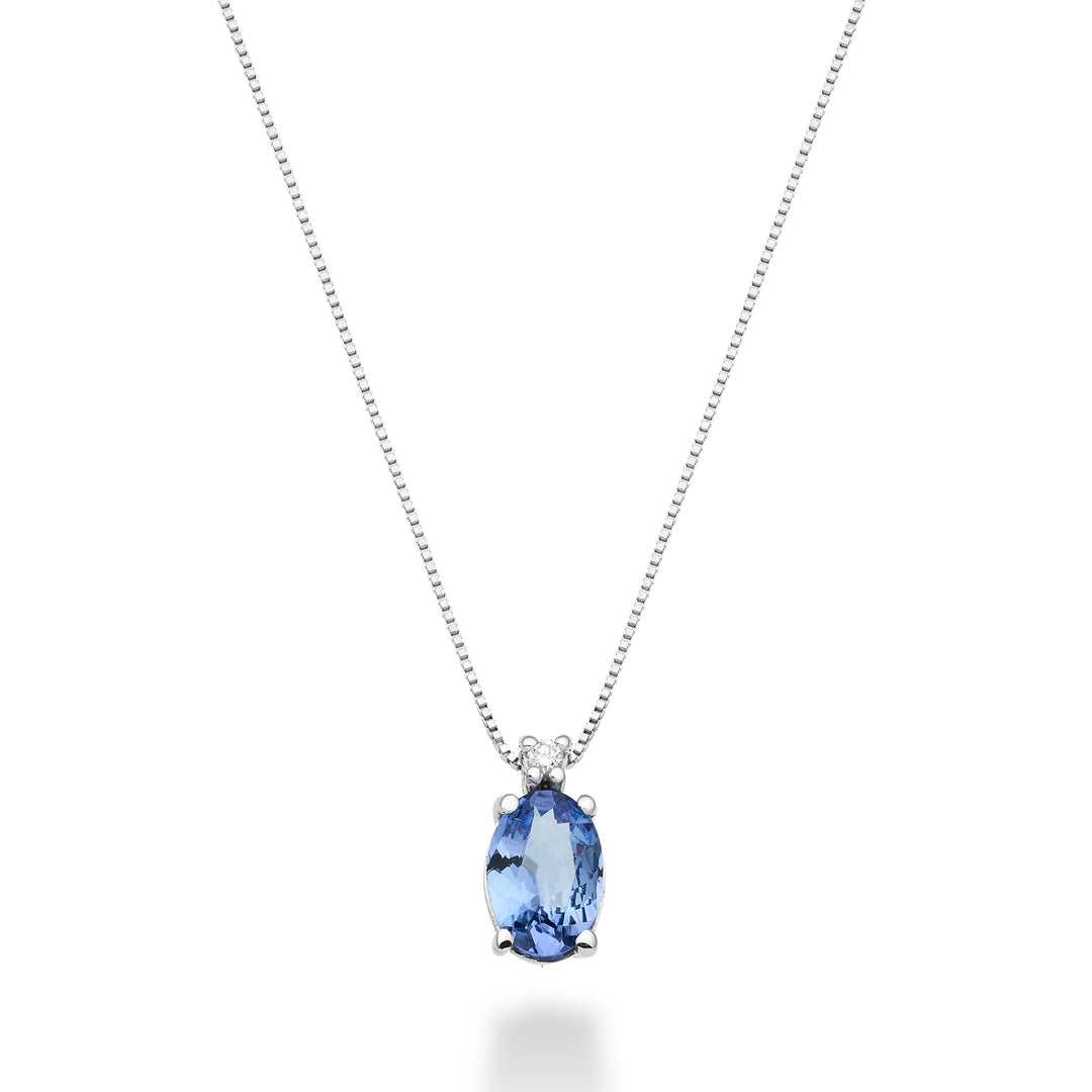 Nihama cl 9k tanzanite n. ovale 7x5 ct.0,60 diam. ct.0,015 ND5035R4TZN