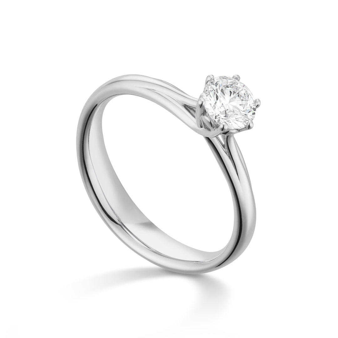 World Diamond Group grace solitaire ring 6 prongs ASL025DI-21344110057