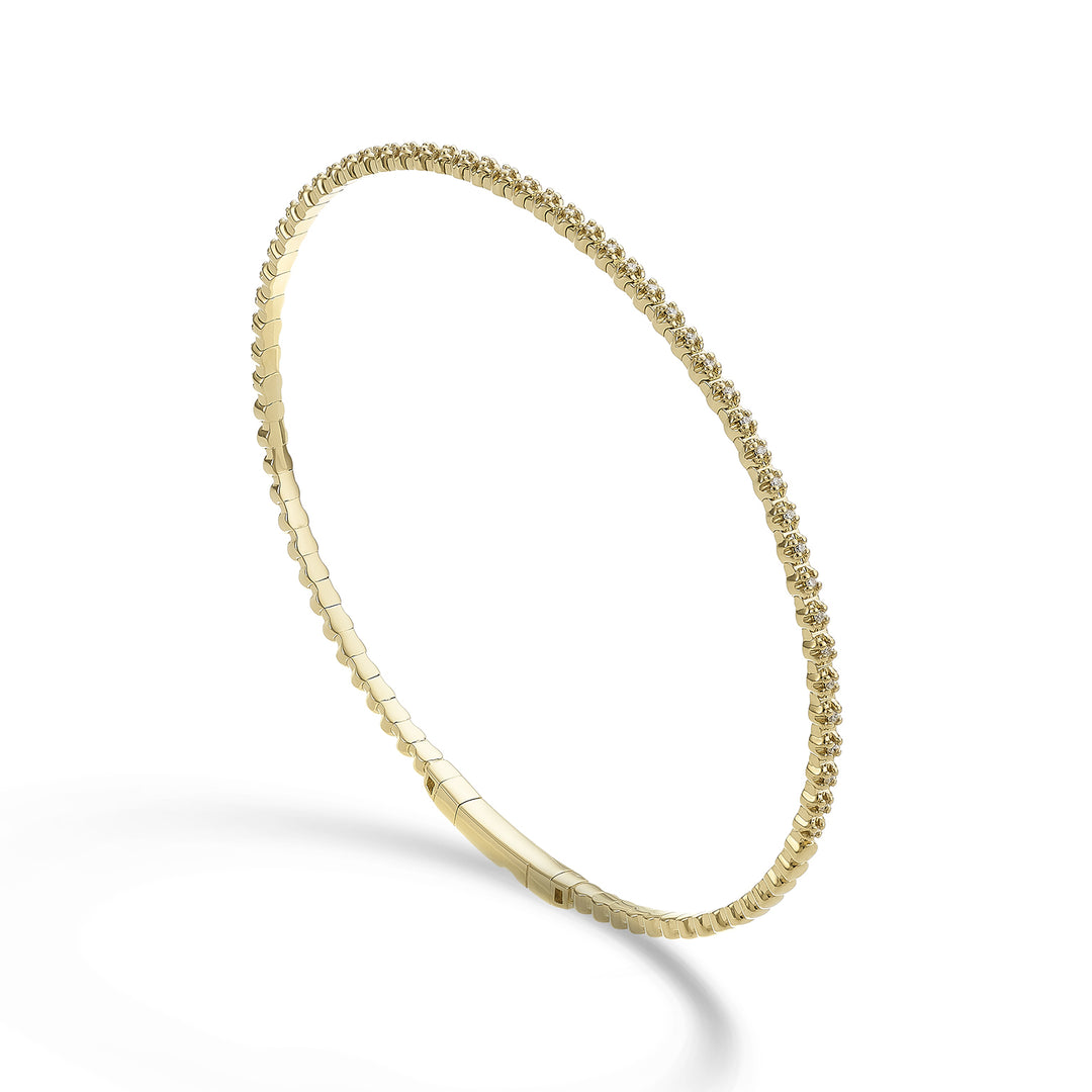 Golay br 18k tennis flex mezzo giro diam. ct.0,12 oro giallo cm.17 GBFLEX005DIO1