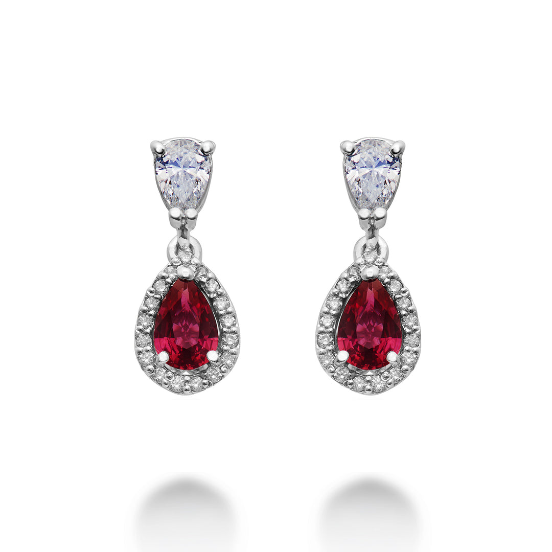 Golay ruby earrings goc 5x7 iam goc 4x3 without barrette OCL200DRU57-23262110011