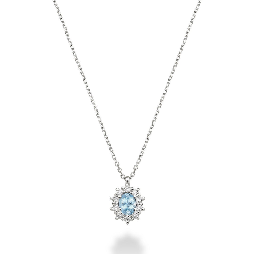 Nihama cl 9k ovaler Aquamarin 4x3 ct.0,14 Durchm. 0,08 ct ND5125R4AM