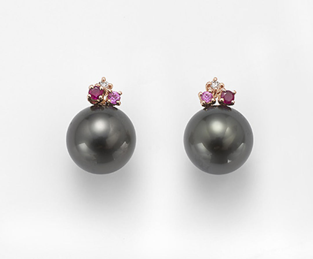 Mikiko oder 18 Karat SSPB 10/11 ct. 0,03 Rubine 0,12 ct und rosa Saphire 0,07 ct MO1408O3SANE100