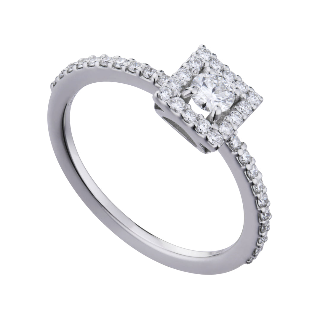 Golay-Cen-Ring 0,19 ct mit quadratischer Kontur ACT015DI1-20204110087