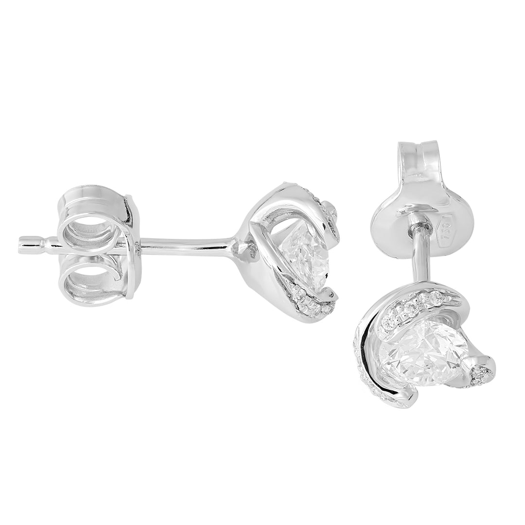 Golay light point earring with contour OPLC004WDI-17009110018