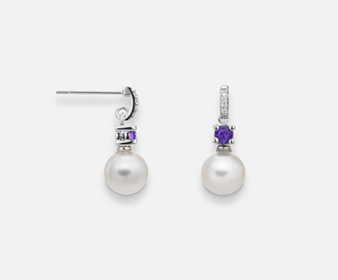 Mikiko oder 18k fw 6,5/7 runder Amethyst, mm2,75 ct.0,17 dia ct.0,02 MO1530O4FABI065