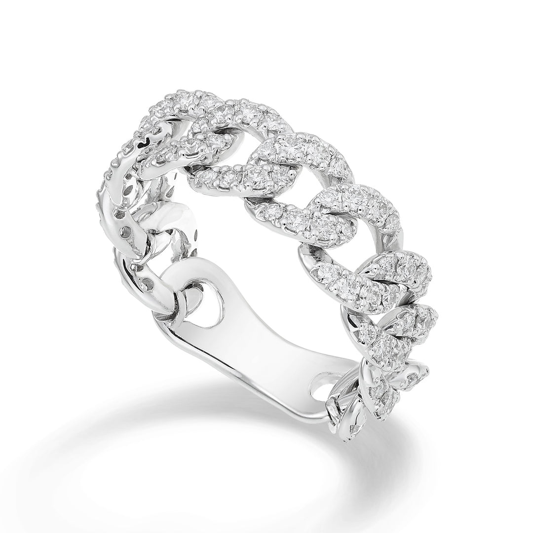 Golay anello groumette piccolo con pave&