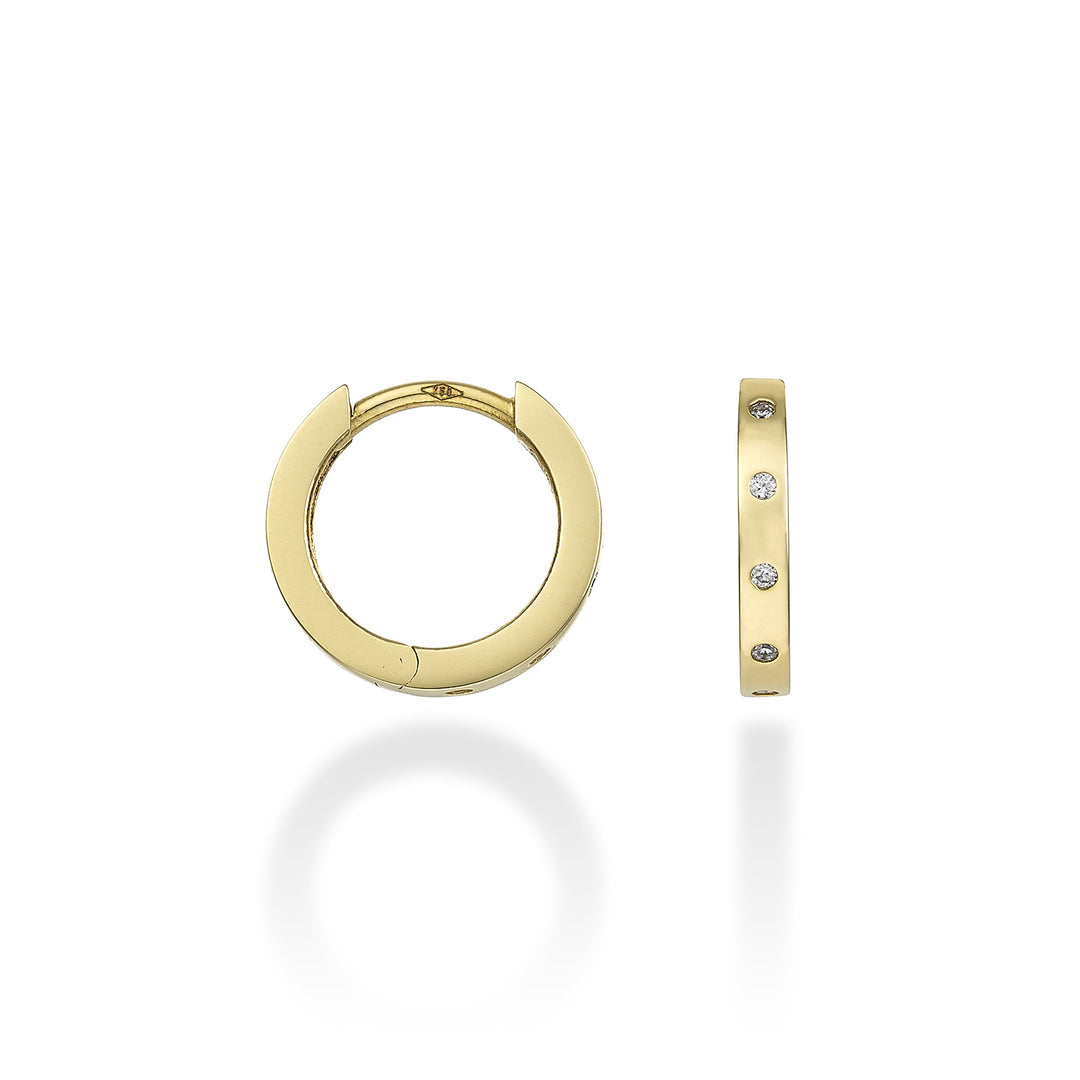 Nihama or 18k tondi spot diam. ct.0,05 oro giallo diam. est. 12mm NO5063O1BR005