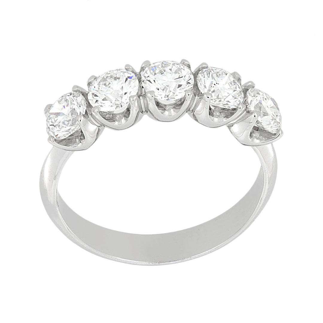 Bague riviera linéaire Golay 5 pierres 1,50 ct AFP1513-E-23145110024