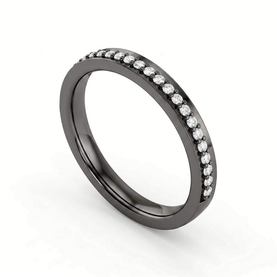 World Diamond Group, eine 18-Karat-Schmalband-Halbrundschiene mit Diamanten GAFEDEMG07DIO6-20