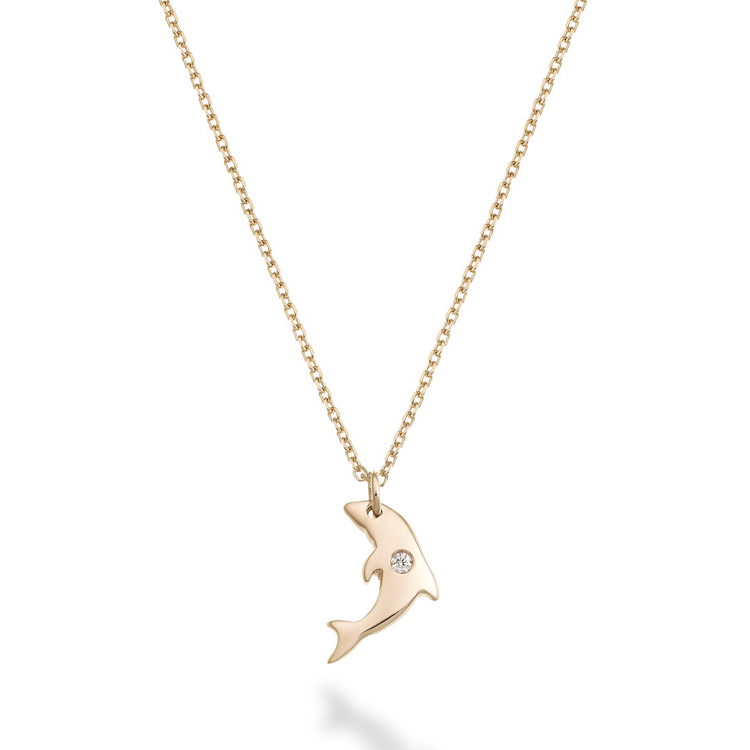 Mikiko cl 18k dolphin 0.01 ct rose gold MD5136O3BR001