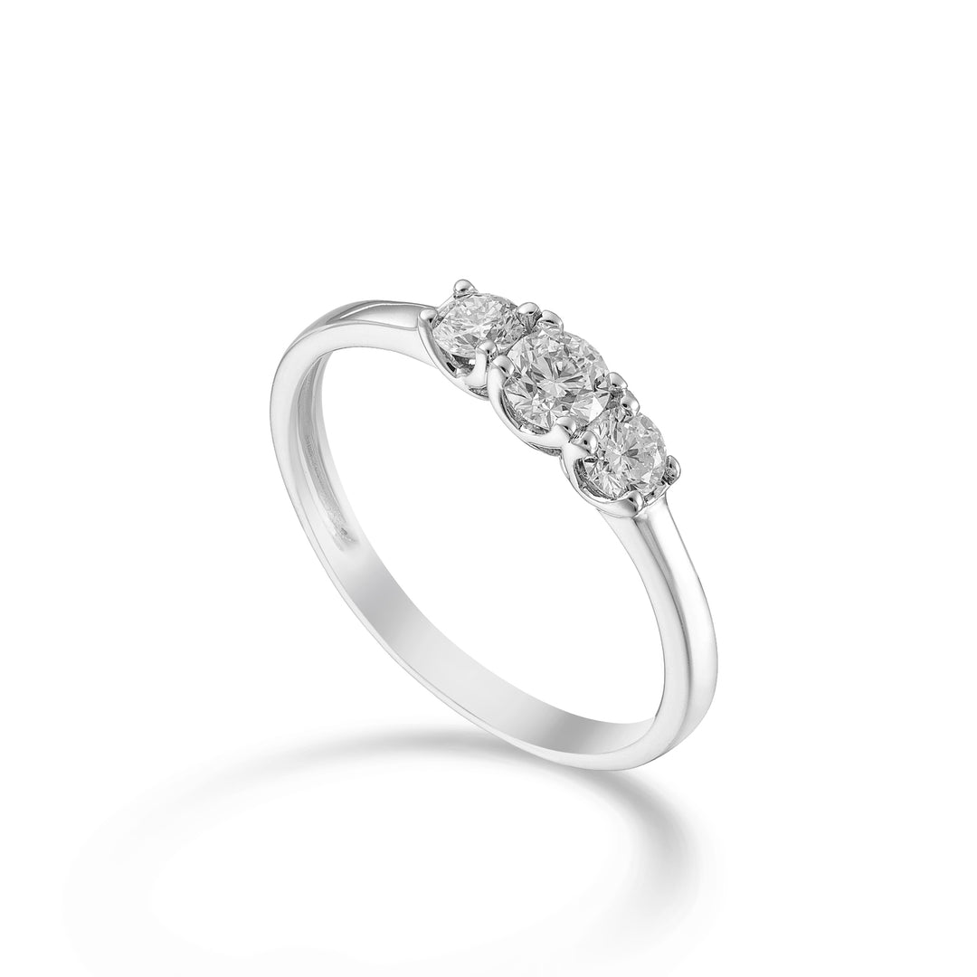 Mikiko, eine Skalar-Trilogie aus 18 Karat mit Diamanten MA5205O4BR043