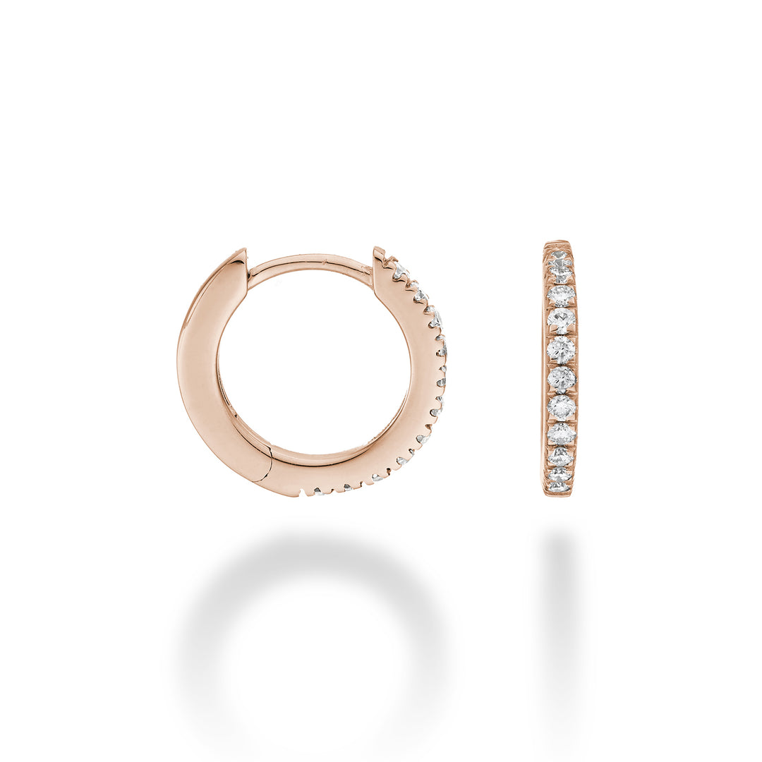Mikiko ou 18k ct.0.22 taille 3 or rose diam. est. 13,5 mm MO5078O3BR022-3
