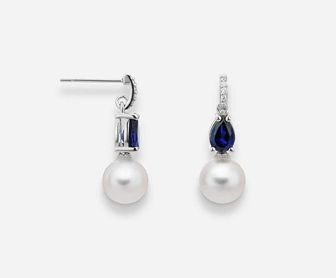 Nihama or 18k fw 7,5/8 sapphire drop6x4 ct.1,08 NO1525O4FABI075
