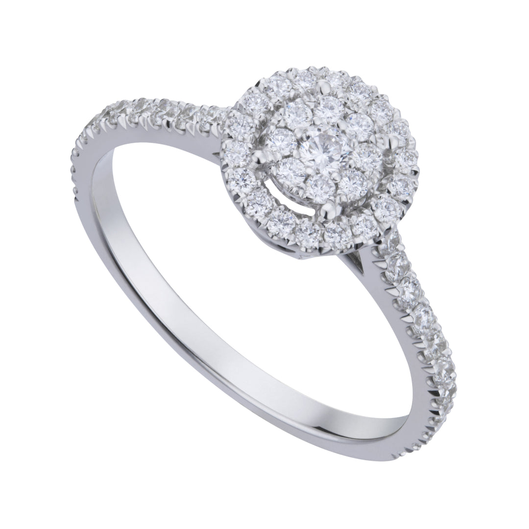 Golay-Zen-Ring 0,05 ct mit Kontur und vertieftem Schaft ACT014DI1-20204110015