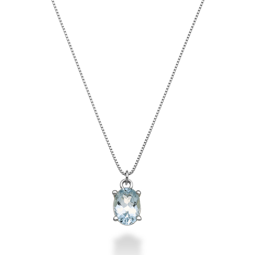 Mikiko cl 18k acquamarina ovale 7x5 ct.0,50 MD5141O4AM