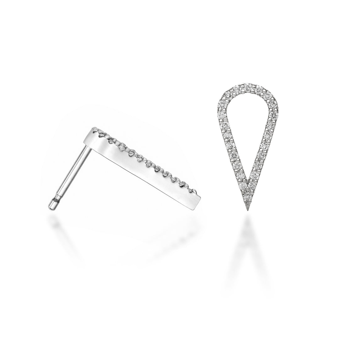 Golay or 18k drop-shaped geometries diamonds 0.29 ct white gold GOFGOC01DIO4