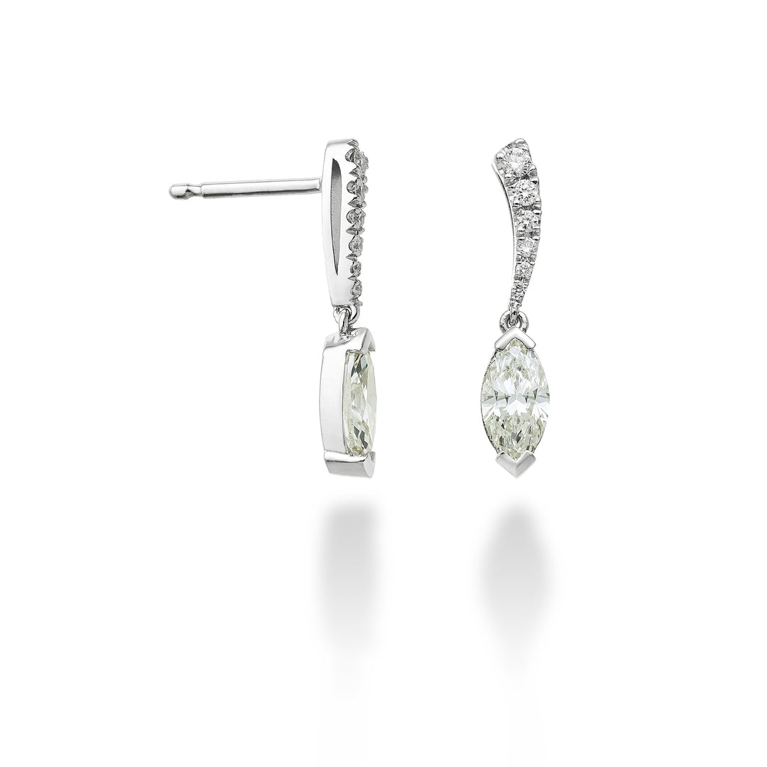 Golay comma drop earrings with marquise 0.50ct OCMQ003DI050-23354110047