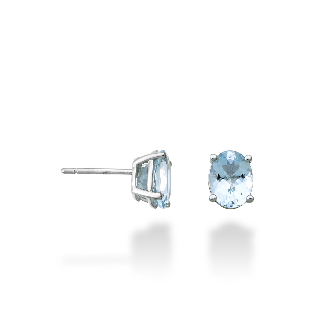 Mikiko ou aigue-marine ovale 18 carats 8x6 ct.2.00 MO5122O4AM