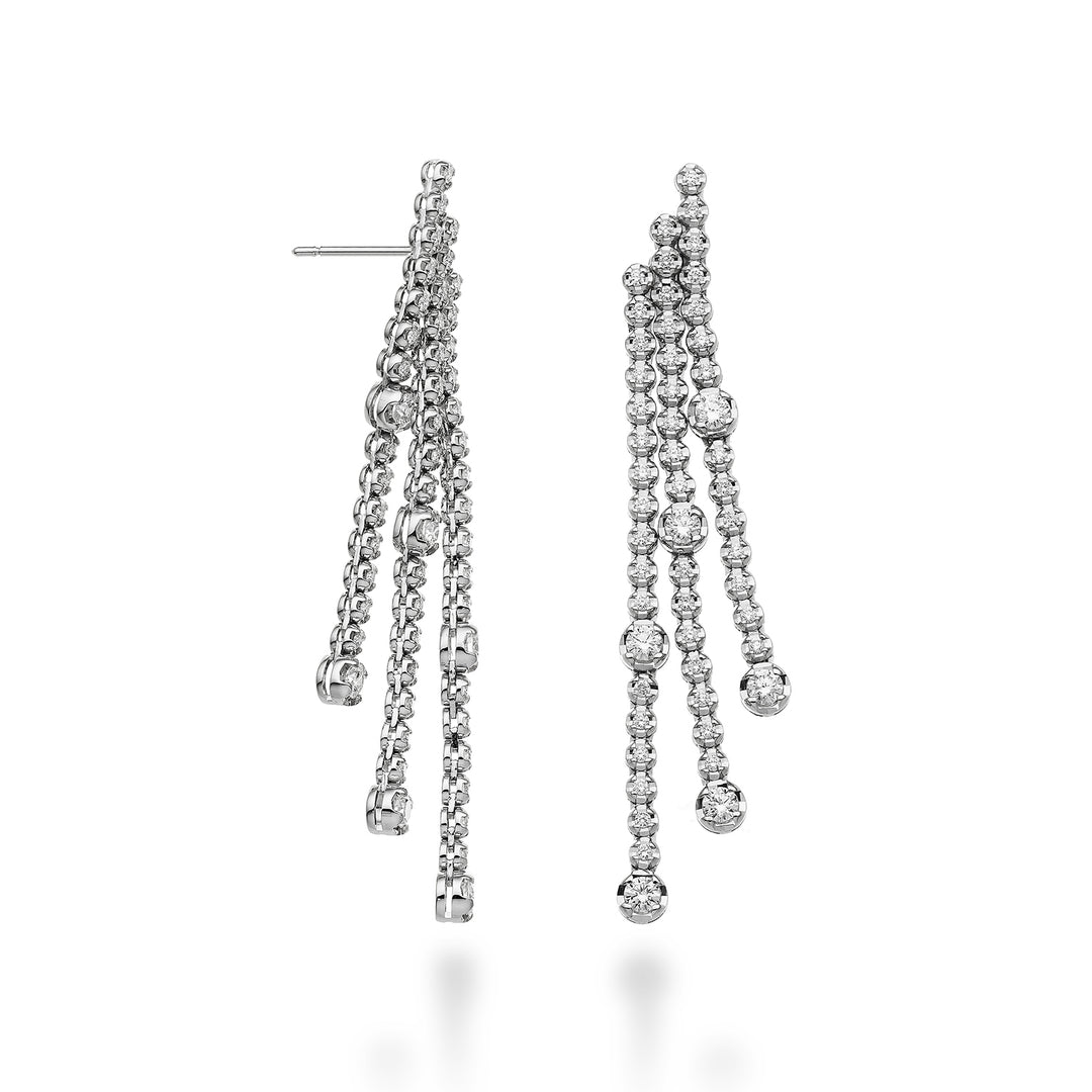Golay orecchini pendenti 3file 14+2 16+2 17+2 diamanti OPEN030DI106-23137110062