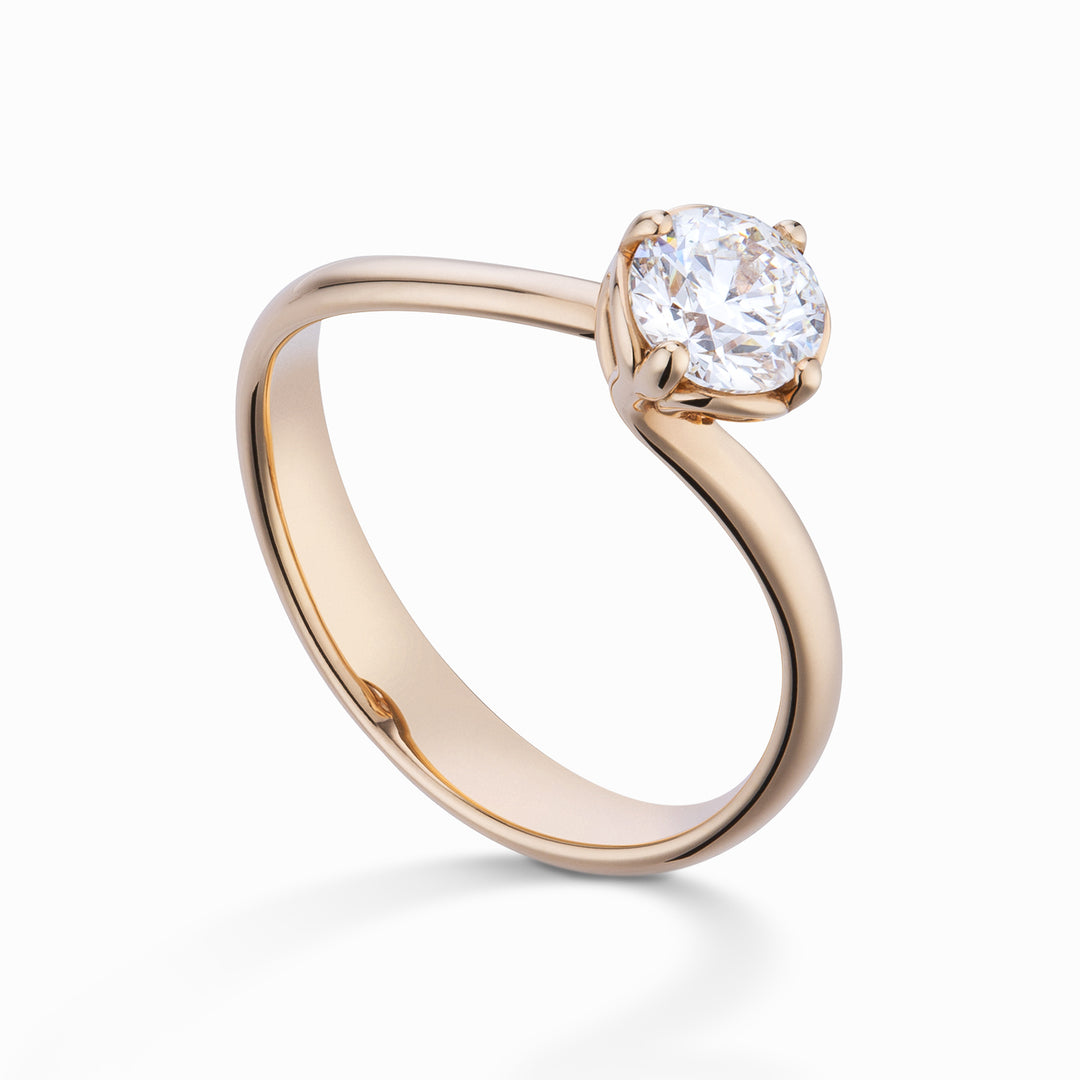 World Diamond Group solitario rugiada oro rosa ASL006RWDI-16307110293