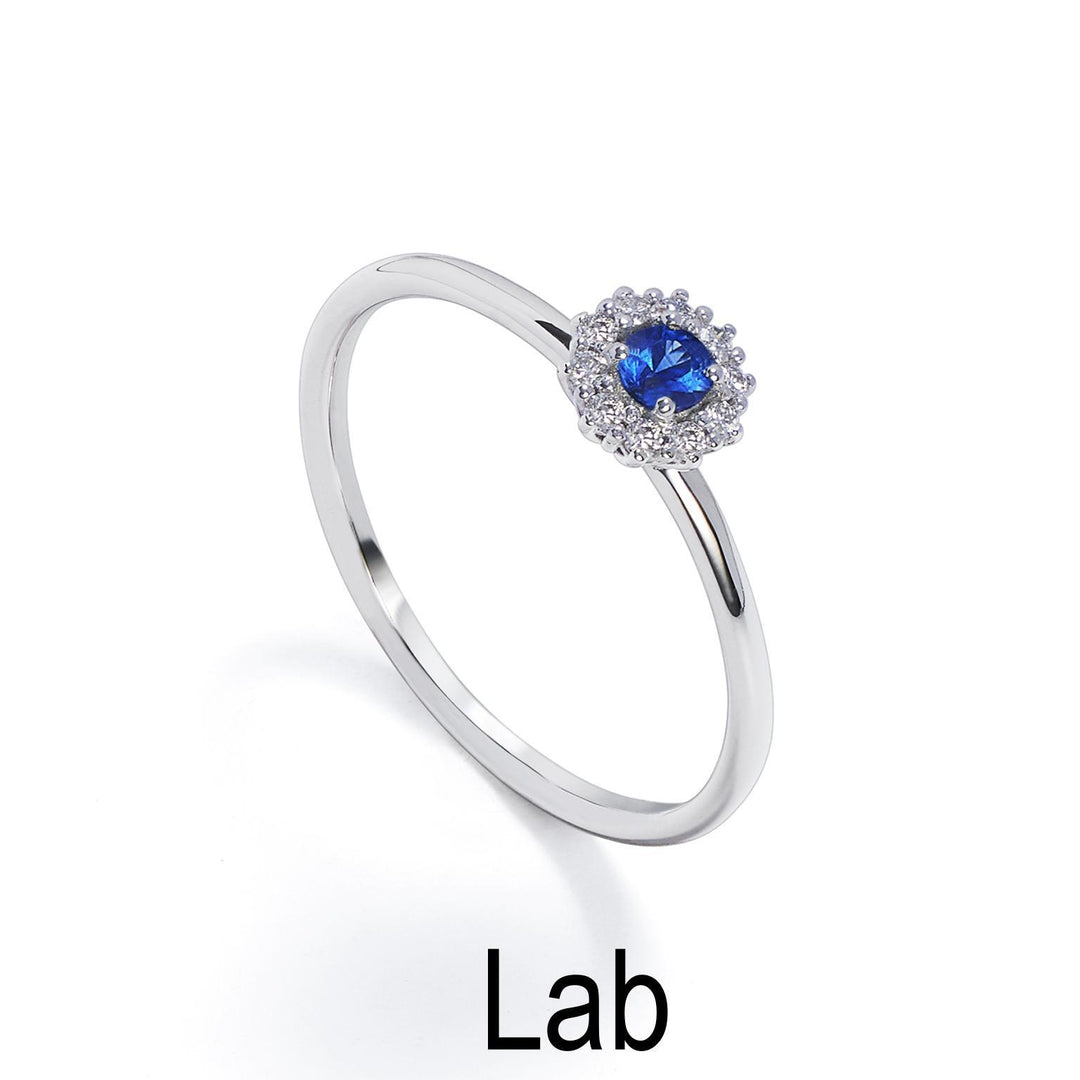 Nihama un laboratoire saphir 18k ct.0,12 diam. 0,07 ct taille 2 NA5140O4ZFL012