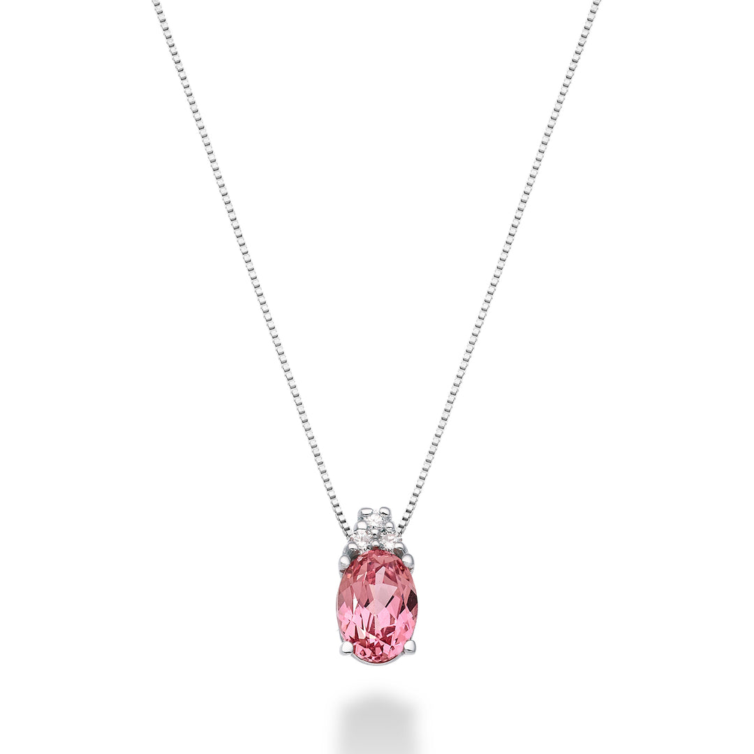 Mikiko cl 18k saphir rose ovale 7x5 ct.0.80 dia ct.0.045 MD5055O4ZFRP