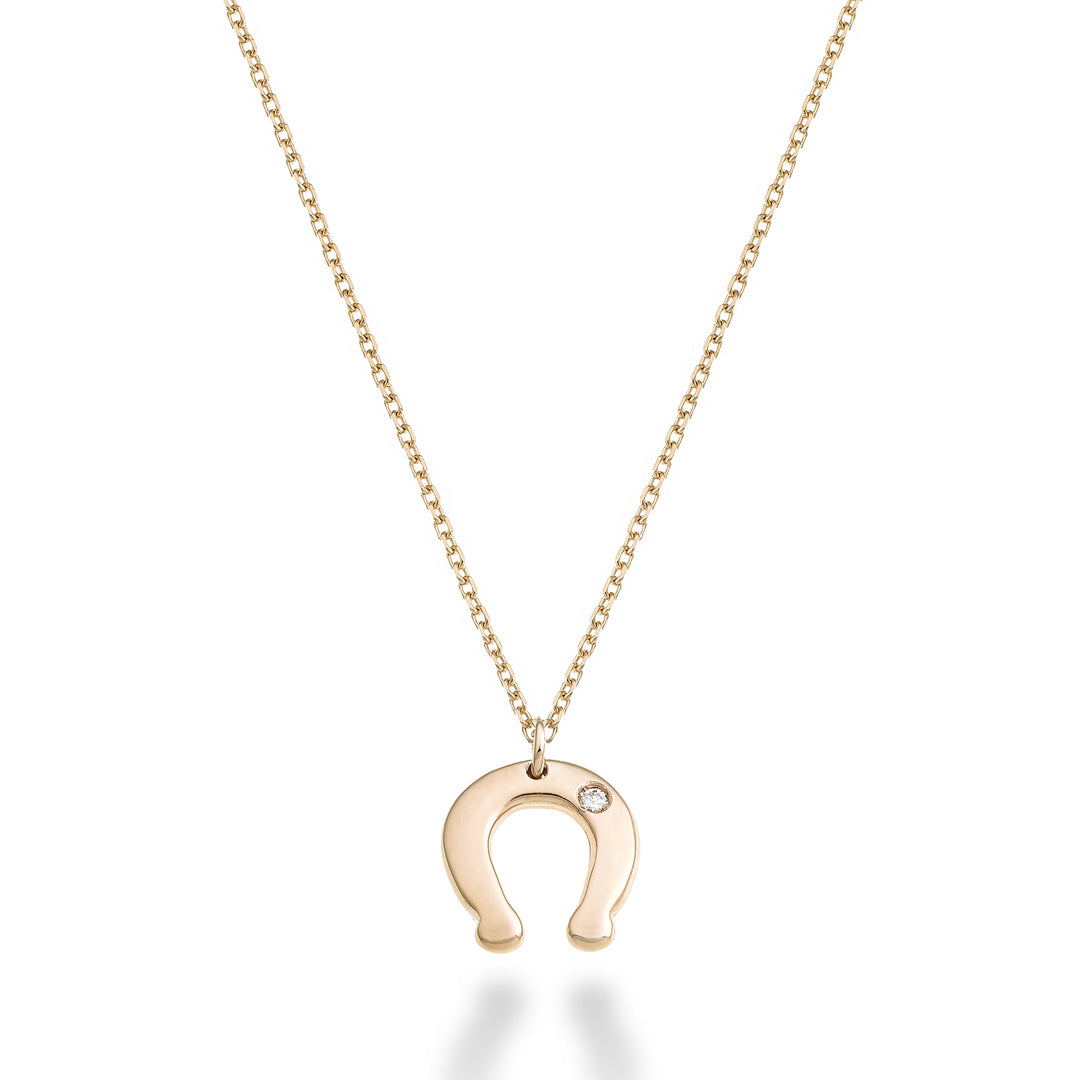 Mikiko cl 18k ferro di cavallo ct.0,01 oro rosa MD5134O3BR001