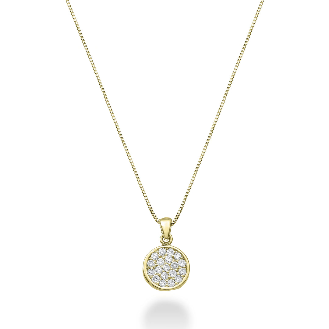 Nihama cl 18k round 0.10 ct yellow gold ND5165O1BR010