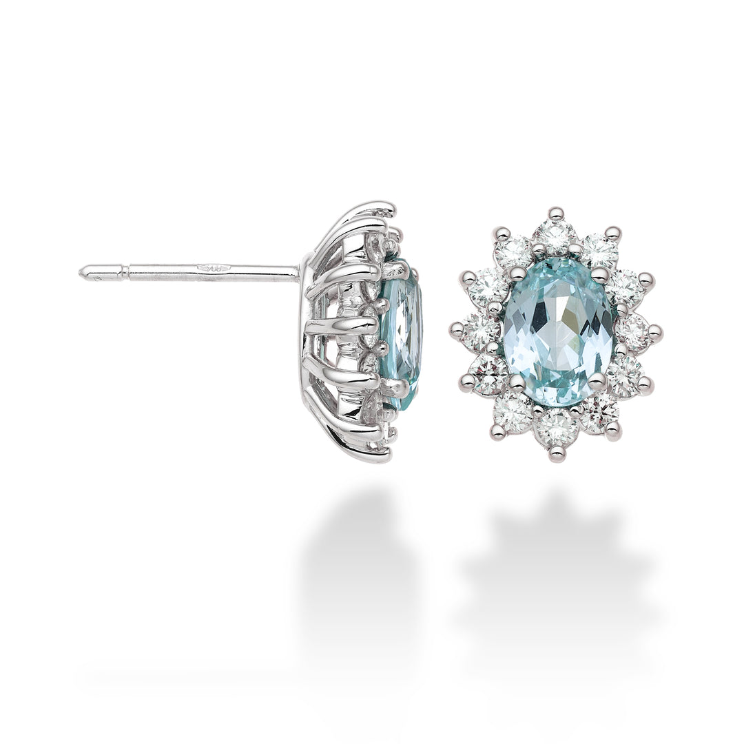 Mikiko oder 18k ovaler Paraiba-Turmalin 7x5 ct.1,60 Durchm. 0,60 ct MO5031O4PAR