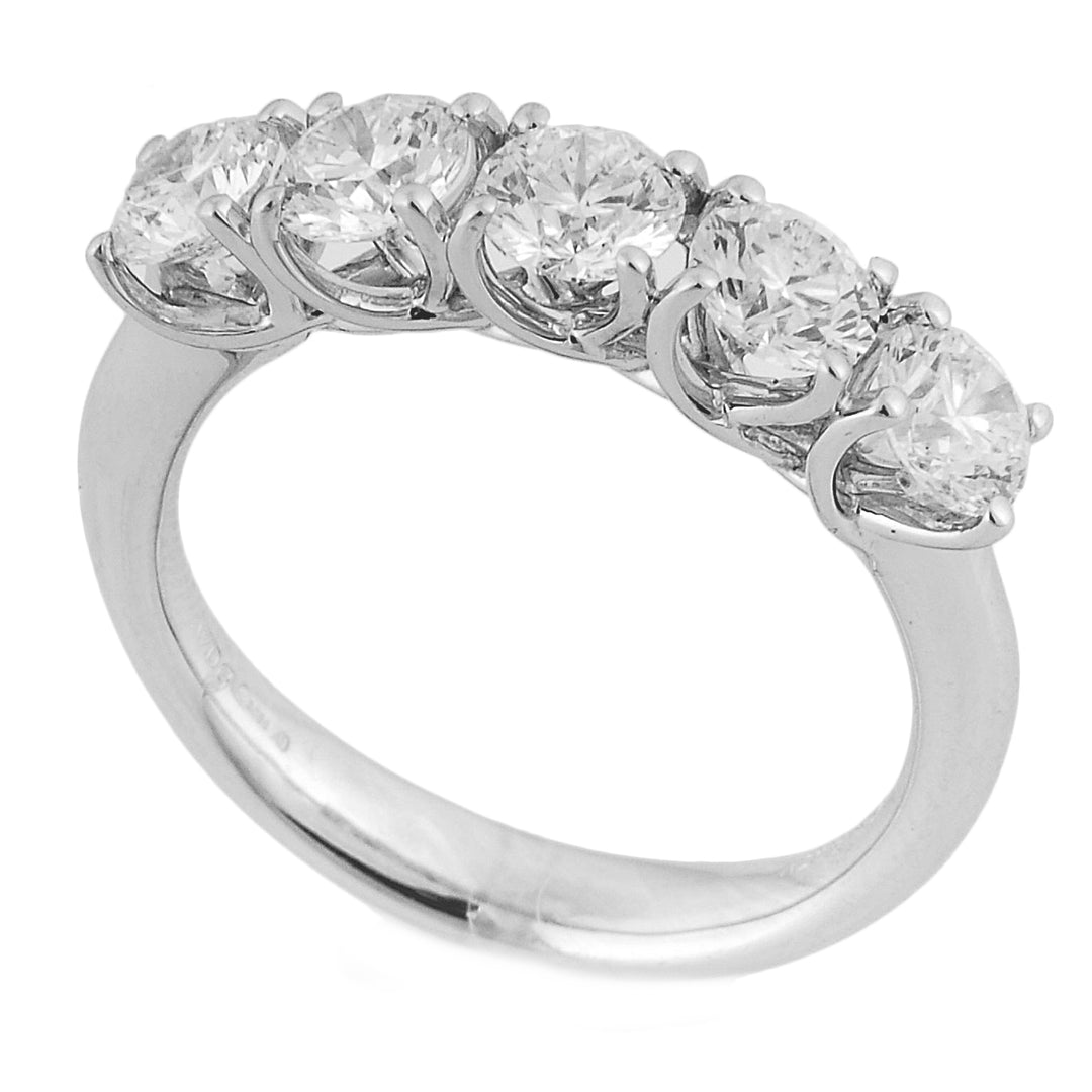 Golay Linear Grace Ring Riviera 5 Steine ​​Gesamtct. 1,50 ABTRE1546-23137110004