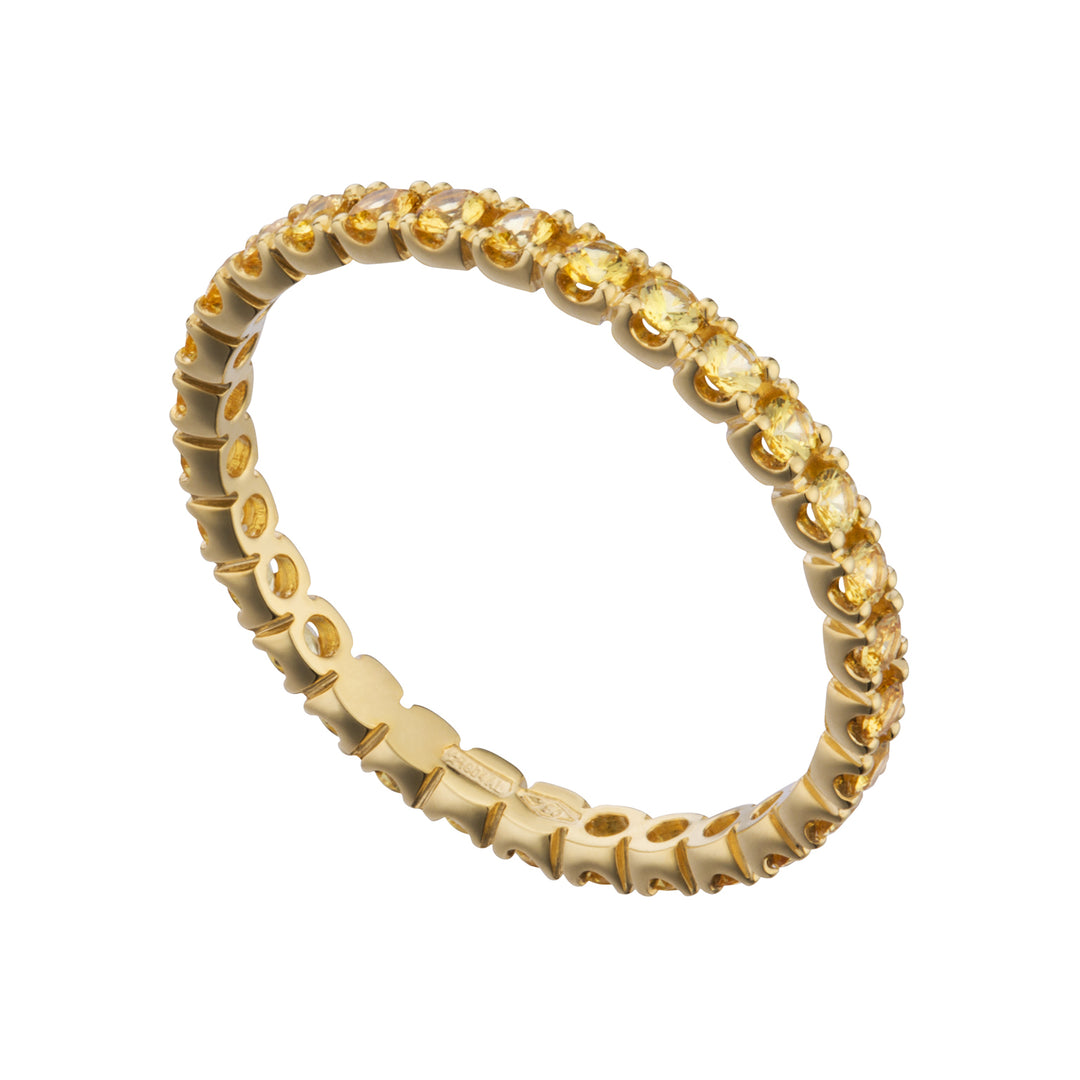 Fingerring der World Diamond Group, Durchm. 2,10 mm gelbe Saphire AET011055ZY-21040110038