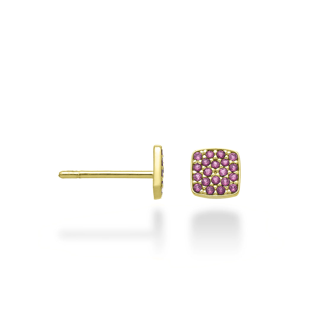 Nihama ou carré rubis 18 carats 0,24 ct or jaune NO5146O1RBR