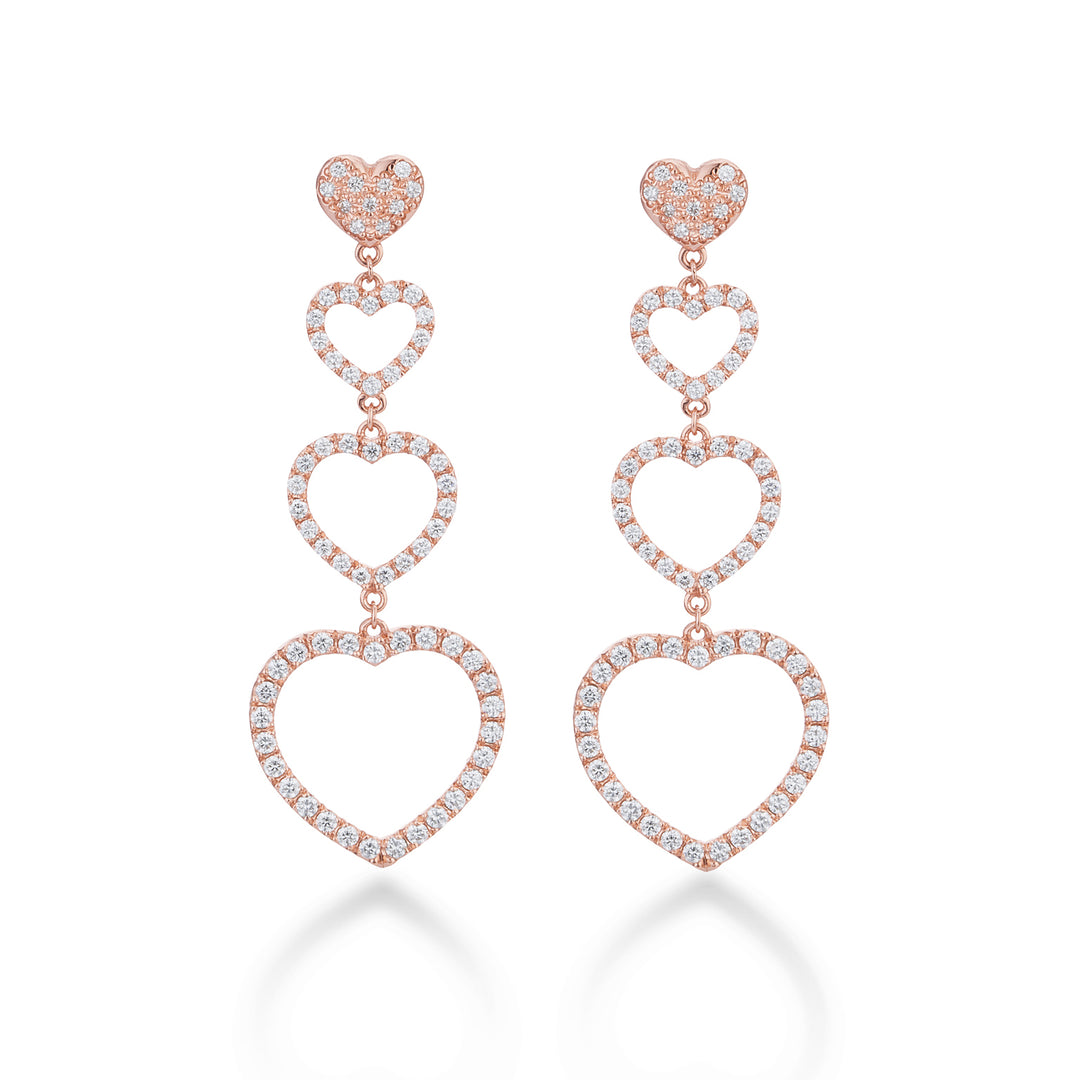 Golay Ohrringe Amami Herzen Anhänger Set Diamanten OFCU002DI-21315110102