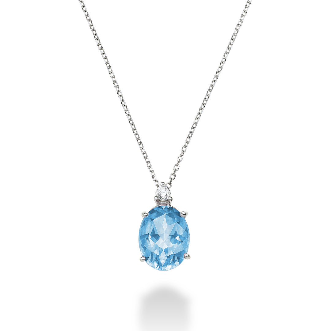 Mikiko cl 18k oval blue topaz 7x9 ct.2,10 diam. ct.0,04 MD5110O4TPAZ