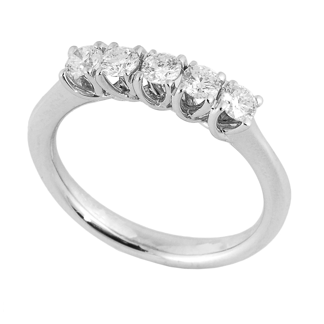 Golay linear grace ring riviera 5 stones total ct. 0.40 ABTRE1645-25154110072