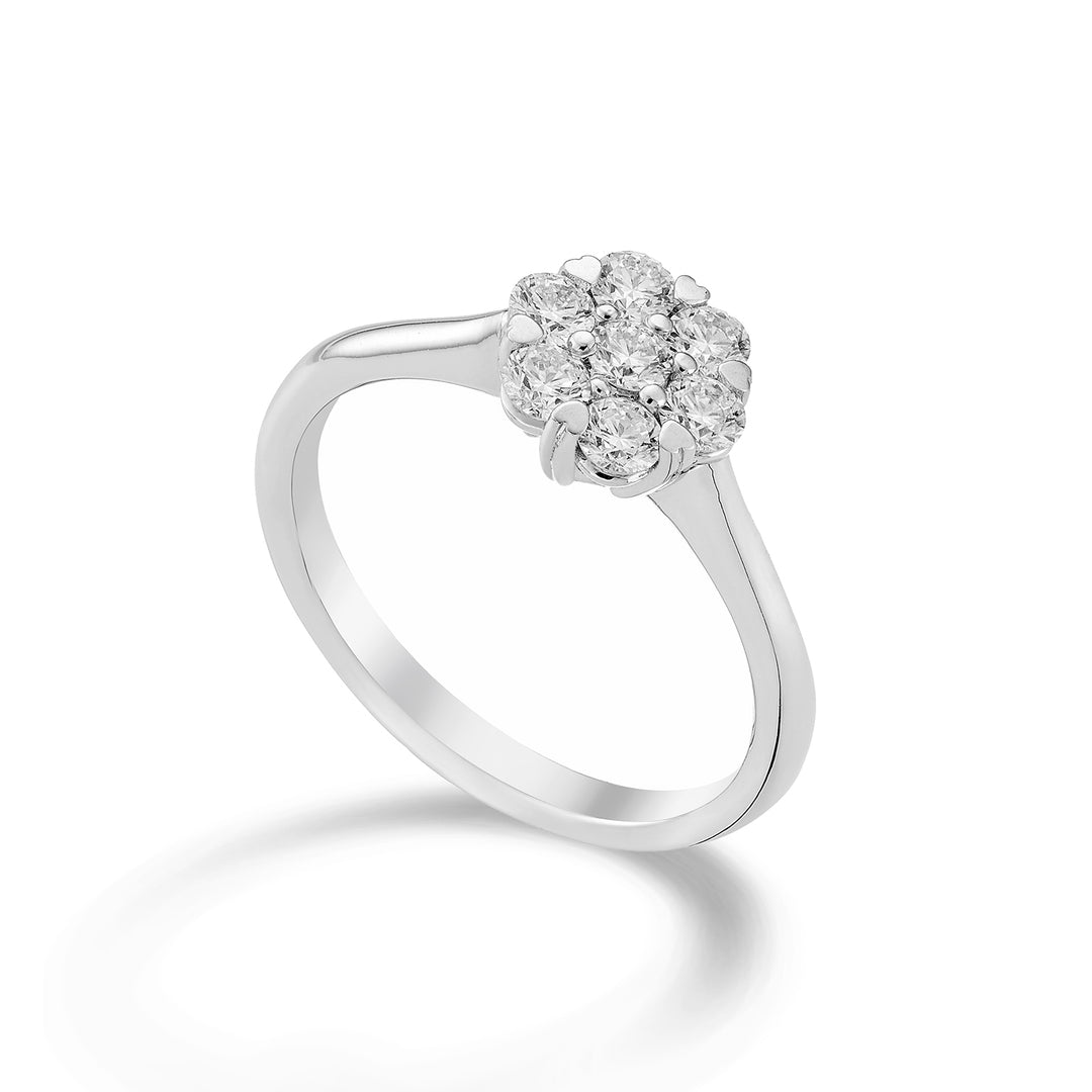 Bague multi-pierres World Diamond Group 7 pierres total ct. 0,41 AM001D040-23009110117