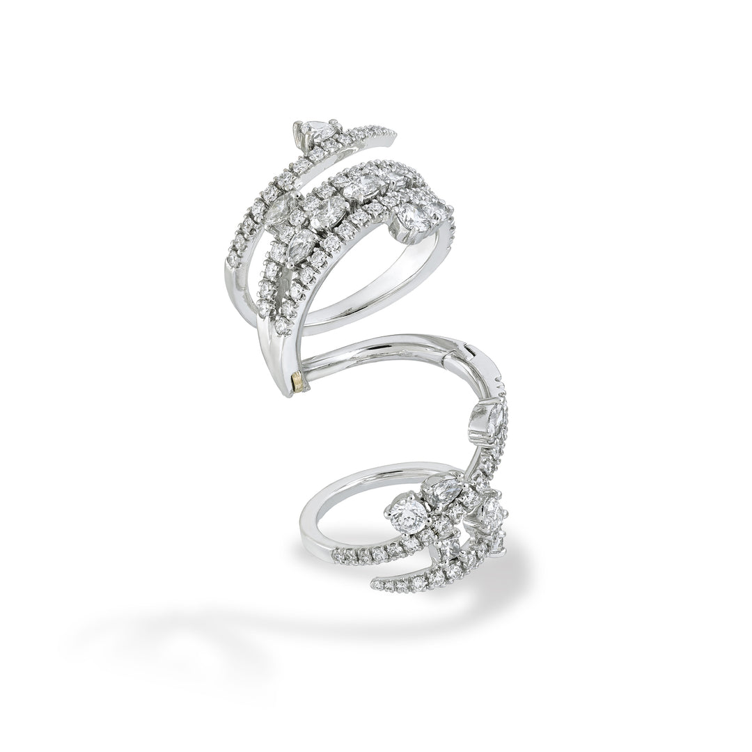 Golay fantasy snake ring, with added shape stones ASNAKE03DI-26043110216