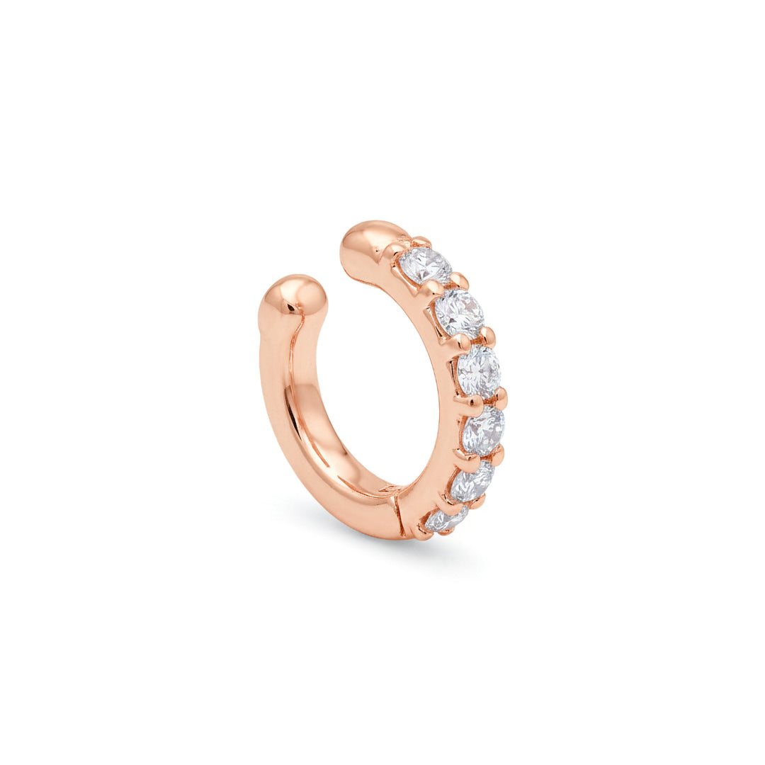 Golay spring ear cuff earring with diamonds rose gold OEC780DR-26023110082