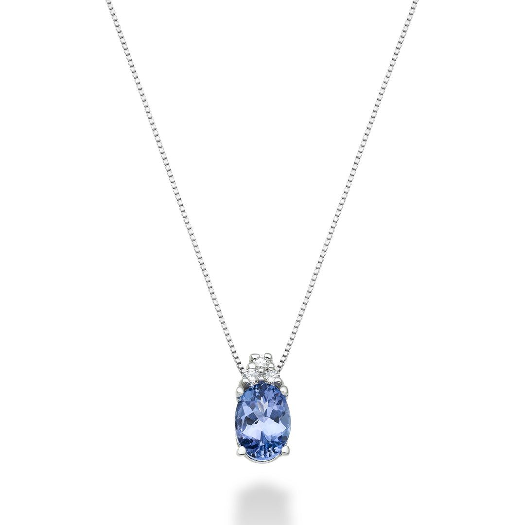 Mikiko cl 18k Tansanit n. oval 7x5 ct.0,60 dia ct.0,045 MD5055O4TZN