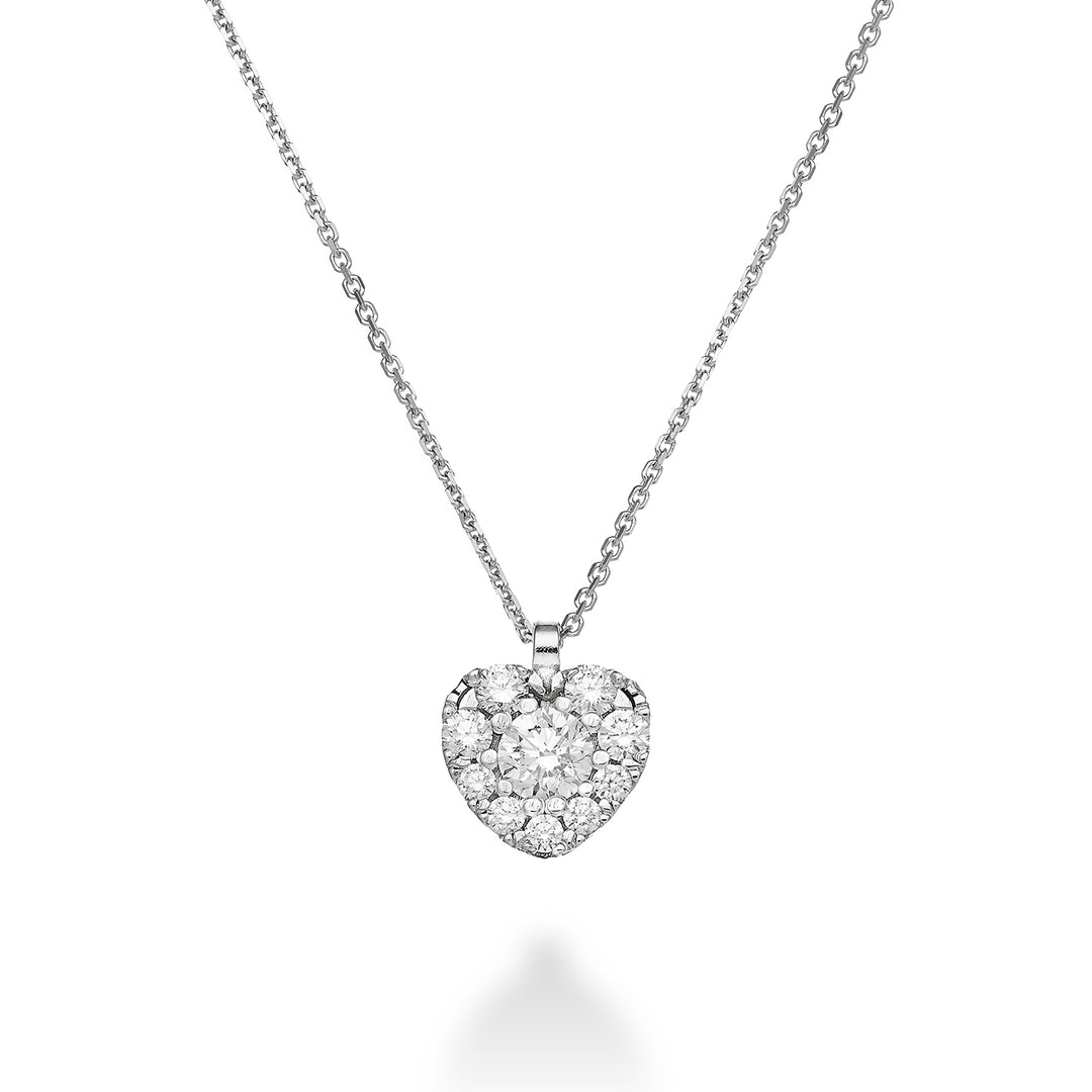 Golay collana multipietra con centrale cuore ct. 0,10 GCM001DI10-22350110026