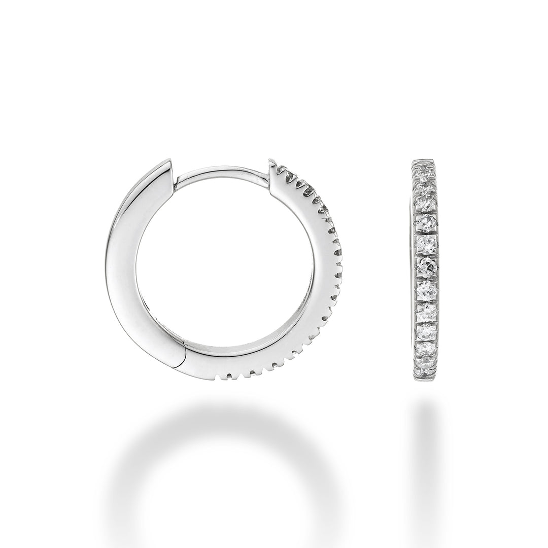 Nihama or 18k ct.0.26 size 4 white gold diam. east. 15mm NO5078O4BR026-4