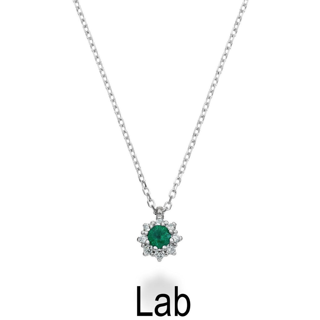 Nihama cl 18k emerald ct.0.07 diam. 0.04 ct size 1 ND5084O4SML007
