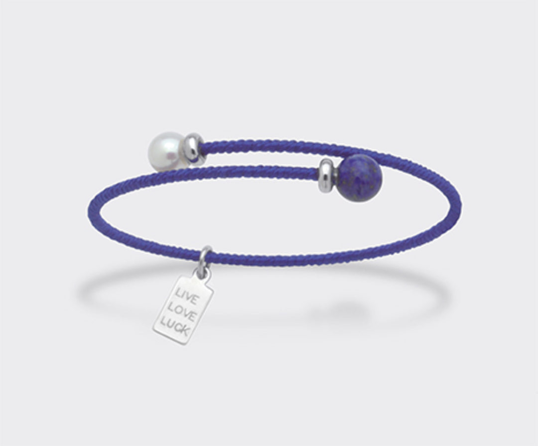 Mikiko br ag925 fw 6mm live love luck MB7274A4BLU0000