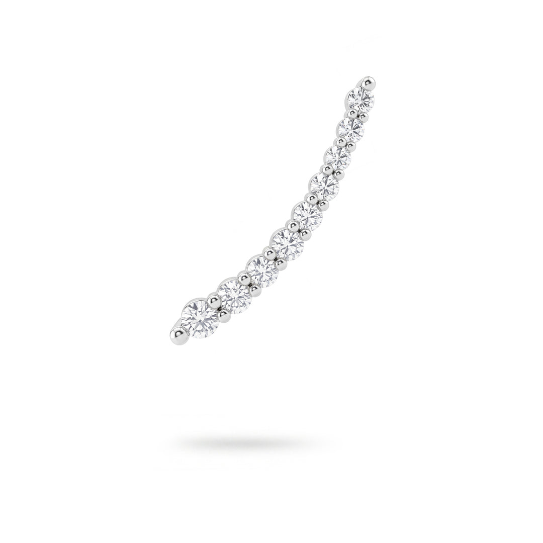 Golay orecchino multipietra virgola scalare ct 0,40 sx OMP885DBSX-26142110148