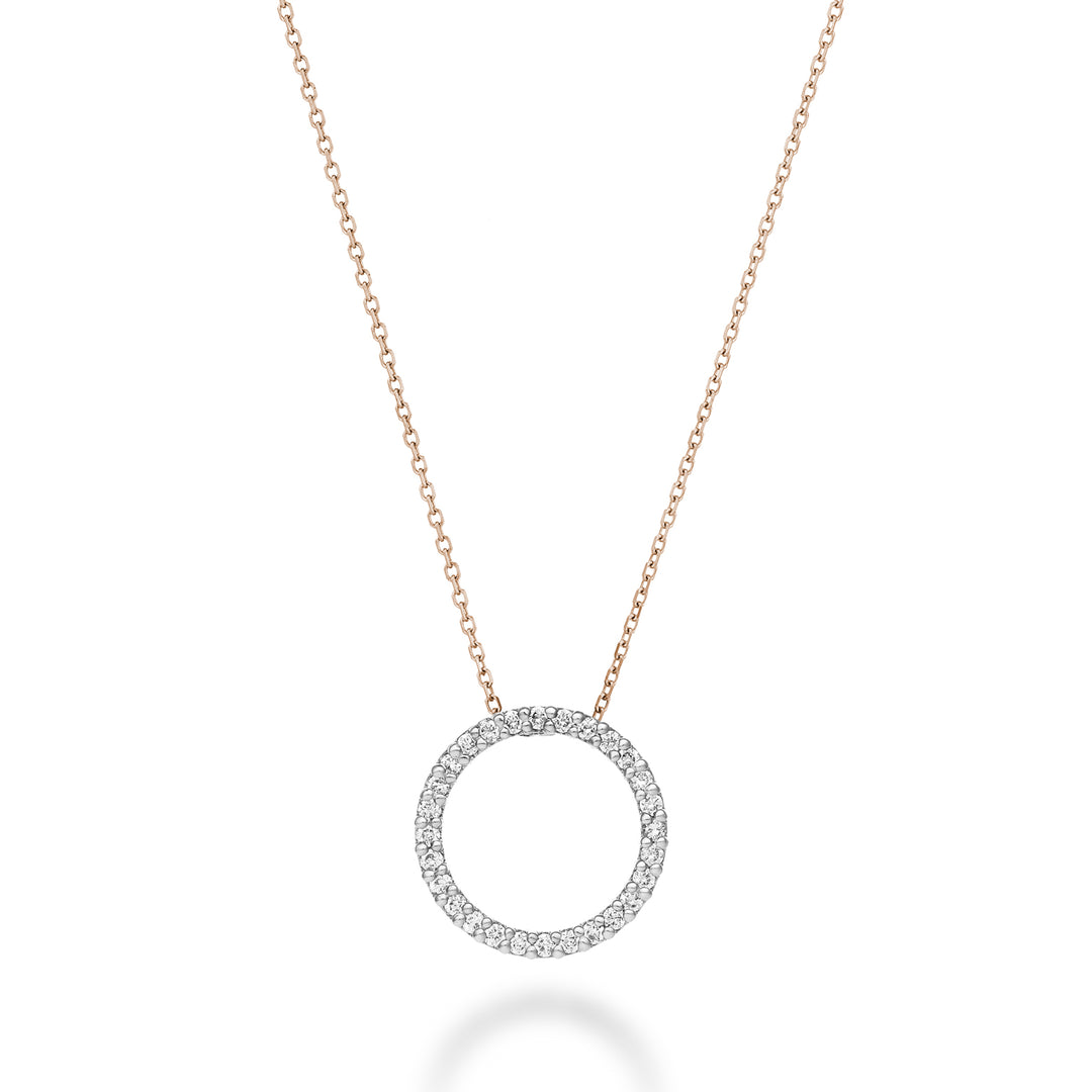 Golay cl 18k géométries forme de cercle diamants 0,16 ct or blanc cat.rose GPFCERDIO7