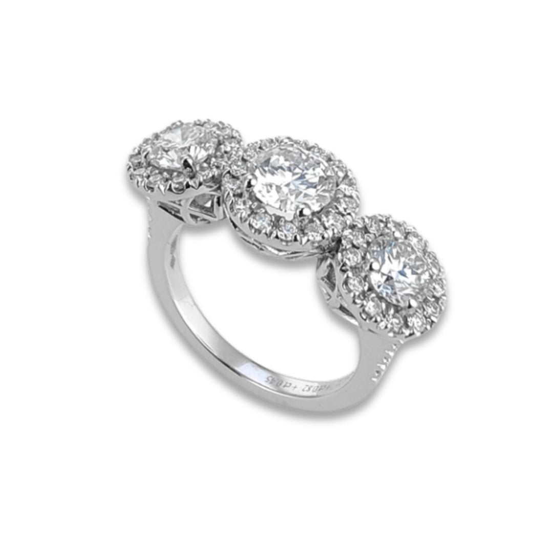 X-Diamond an 18kt trilogy lab g.d. ct. 2,00- centr. 0,70 , lat 0,40x2 LXD00AN017O4BI200
