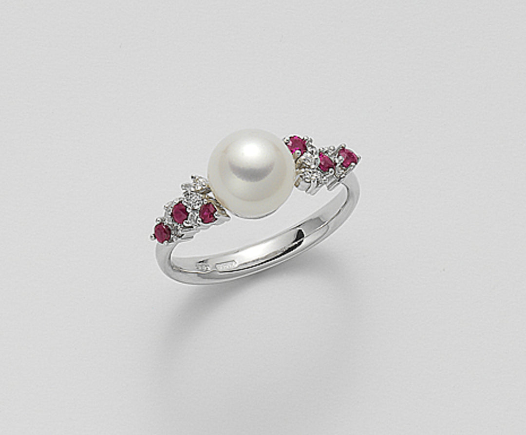 Nihama un 18k fw 8/8,5 ct.0,12 rubis 0,28 ct NA0639O4FABI080
