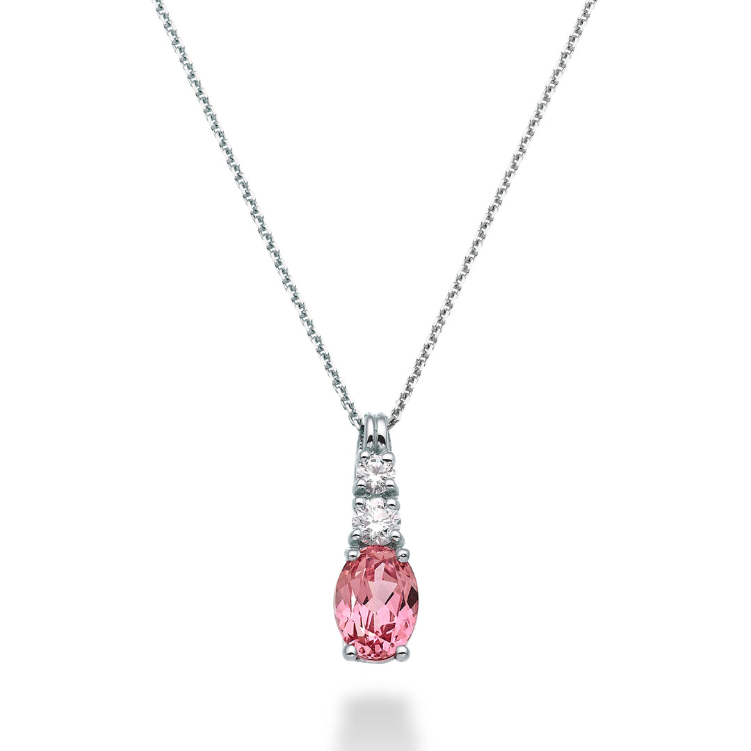 Mikiko cl 18k ovaler rosa Saphir 7x5 ct.0,80 dia ct.0,15 MD5056O4ZFRP