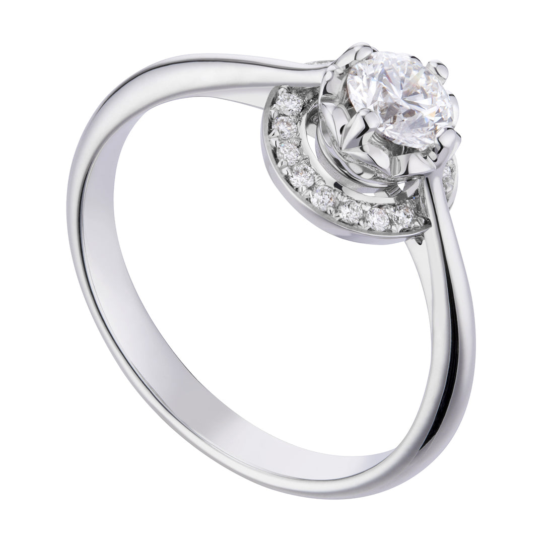 World Diamond Group fm solitaire with paveted circle, ct. 0.29-0.37 ACTFM008ADI3-19011110117