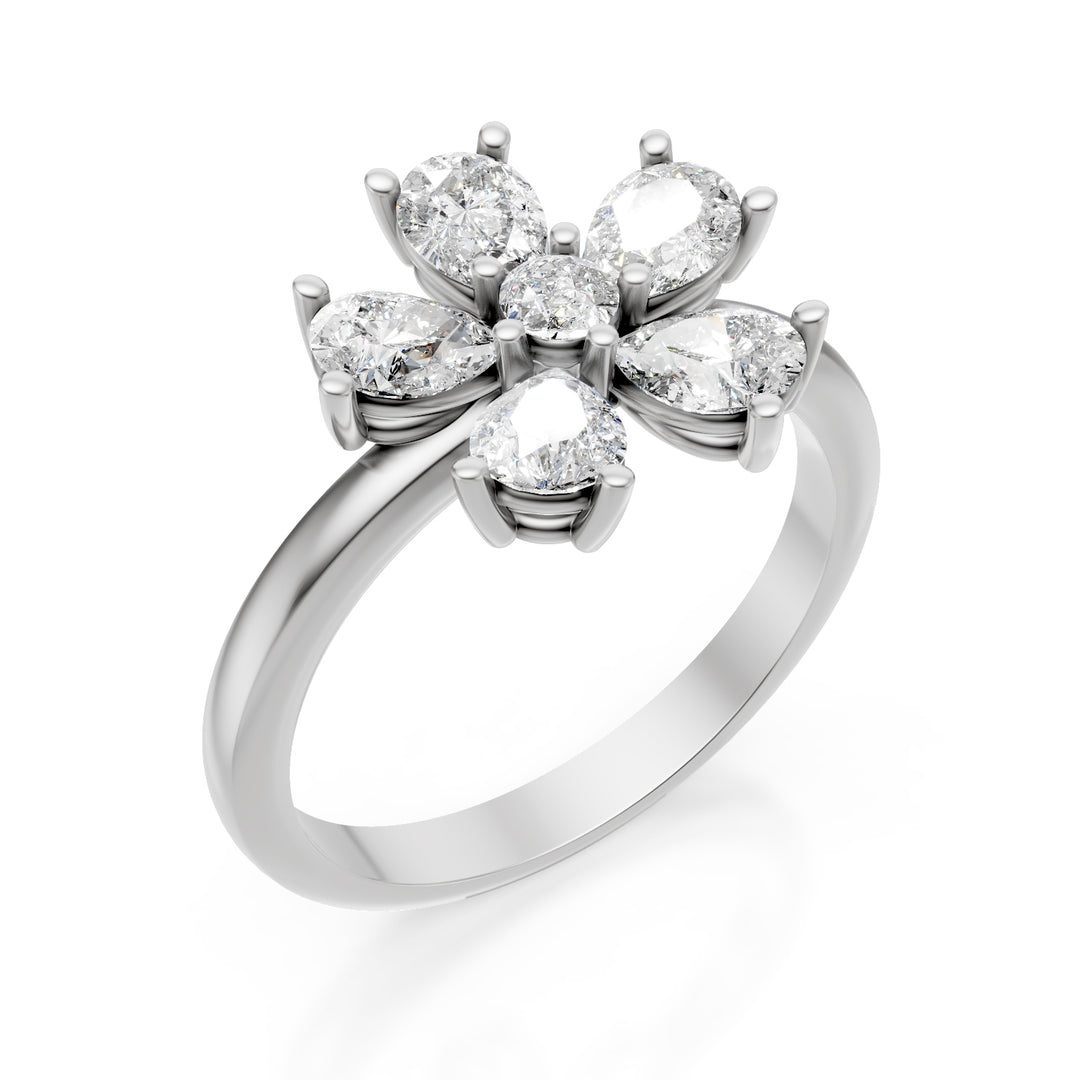 Bague fleur Golay cinq gouttes diamant 0,20ct blanc AMP568D020B-24303110056